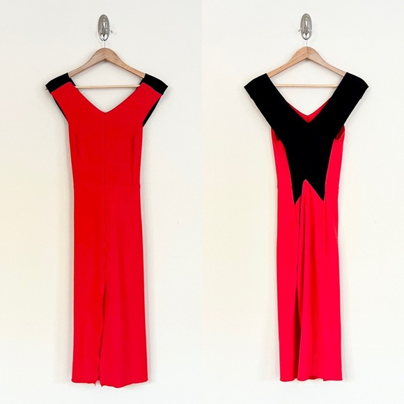 RAG & BONE Sleeveless Cross Back Midi Dress in Sunburst - Picture 4 of 11
